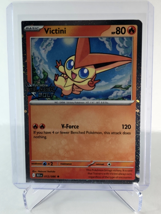 Pokemon Other - Pokémon TCG - Victini (Black Bolt Stamped) - Black Bolt - Rare - 012/086